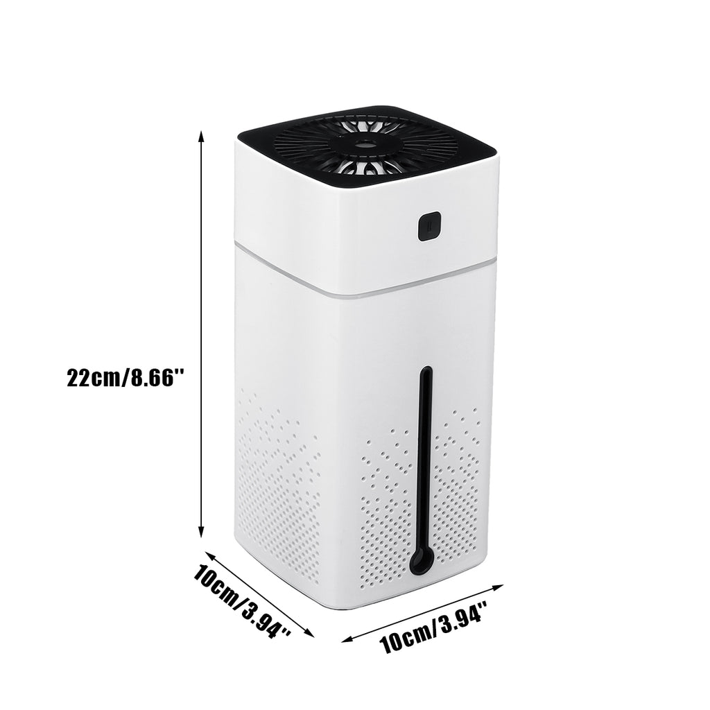 1000ml 7 Color LED Electric Air Humidifier Aroma Air Diffuser Purifier Ionizer - White