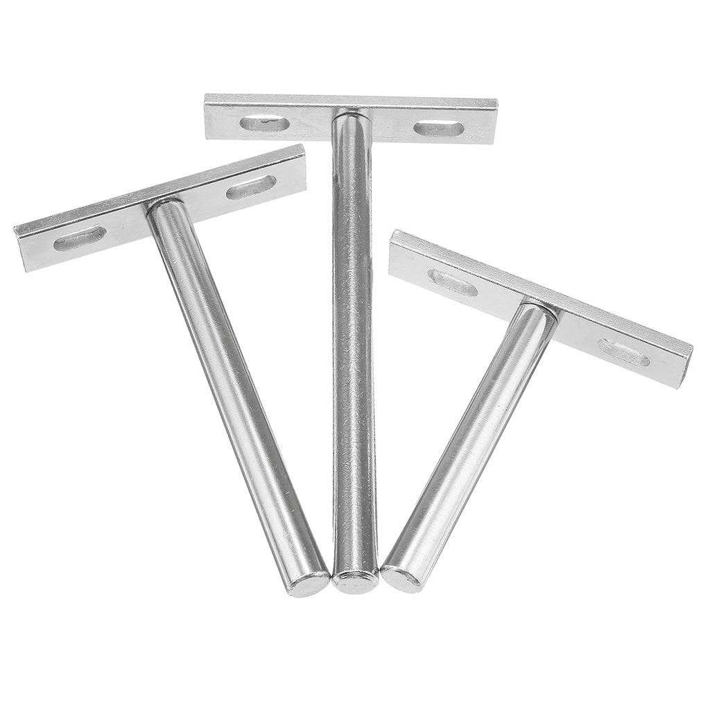 10Pcs Concealed Floating Hidden Shelf Support Metal Brackets 3/4/5 Inch