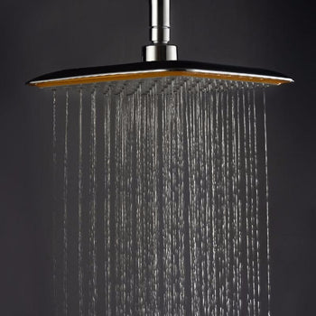 9 Inch Square Angle Bathroom Rainfall Pressurize Wall Mount Top Rainfall Shower Head