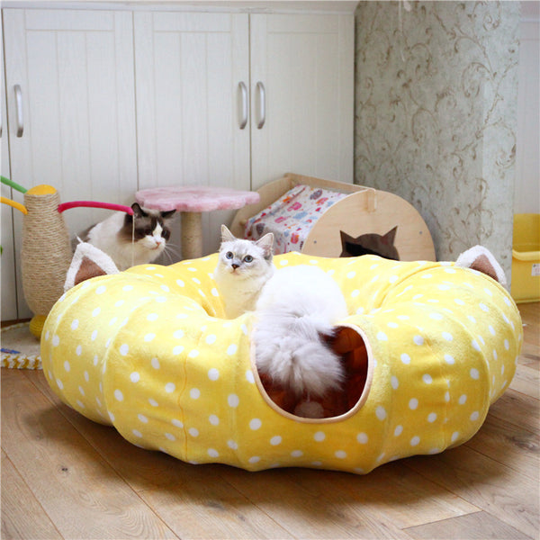 Foldable Pet Mat Tunnel Mat Pet Kitten Play