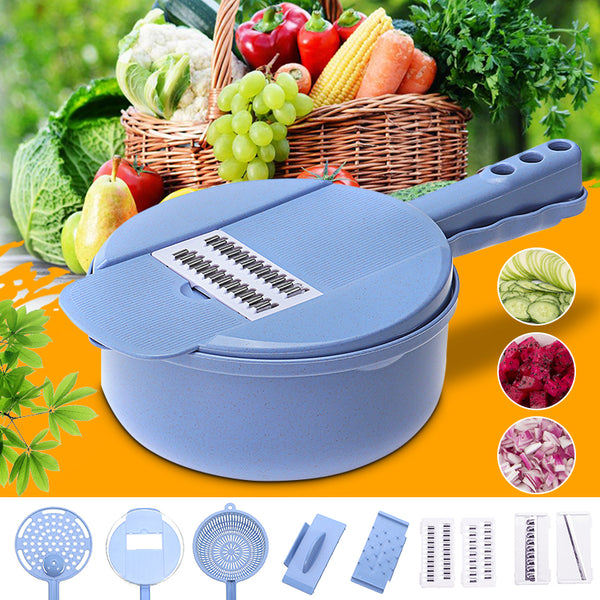 9 In 1 Kitchen Mandoline Slicer Veggie Cutter Grater Chopper Julienne Slicer Vegetable Cutter